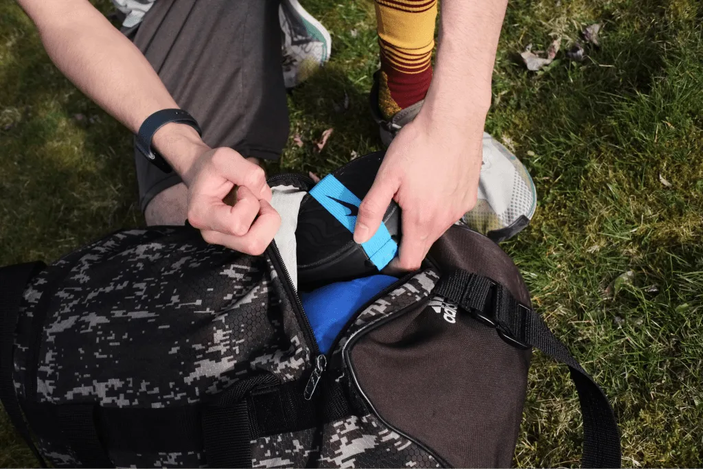 A compact case for light exercise.