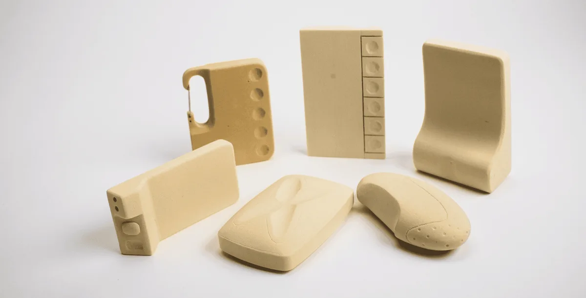 Round two: models focused on interactions and refined ergonomics. The Egg is front right.